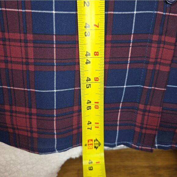 City Chic Plaid Button-Up Shirt Dress – Size Medium/18 (NWT) - Picture 7 of 16